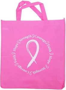 breast cancer awareness tote bag.