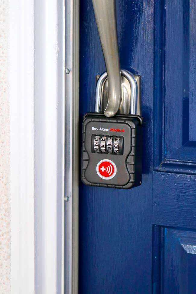 lockbox on front door handle